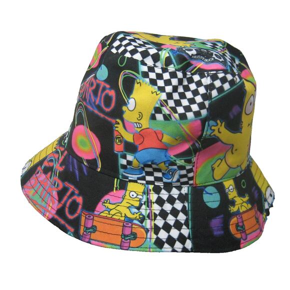 el barto Bucket Hat the simpsons bart simpson 80s 90s retro adult one size - Picture 2 of 6